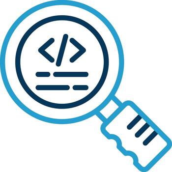 Quick Review Code Vector Icon Design