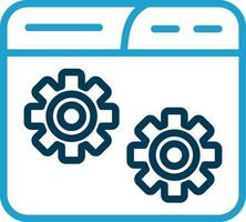 Website Setting Vector Icon Design