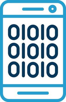 Binary Code Vector Icon Design