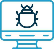 Computer Bug Vector Icon Design