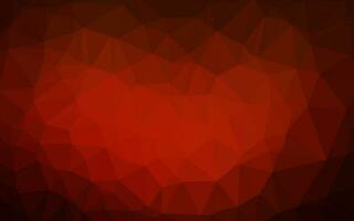 Dark Red, Yellow vector shining triangular pattern.