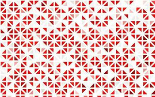 Fondo transparente de vector rojo claro con líneas, triángulos.
