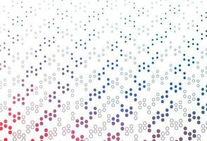 Light Blue, Red vector backdrop with dots.