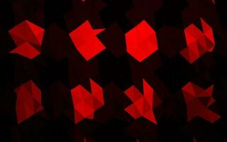 Light Red vector polygonal template.