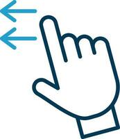 Swipe Left Vector Icon Design