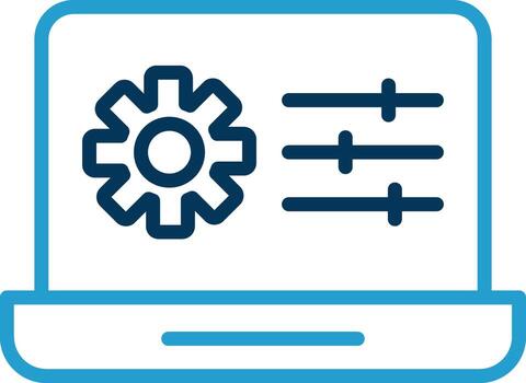 Web Management Vector Icon Design