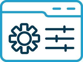 Web Management Vector Icon Design