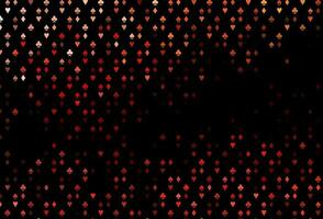 Dark Red vector template with poker symbols.