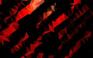 Light Red vector shining triangular template.