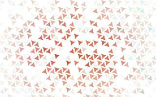 textura transparente de vector rojo claro en estilo triangular.