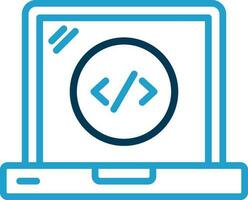 Web Coding Vector Icon Design