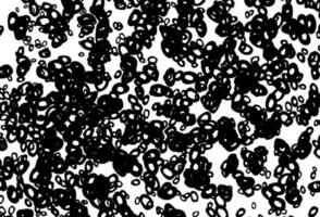 Fondo de vector blanco y negro con burbujas.