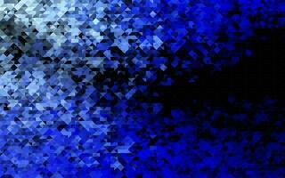 Dark BLUE vector background with triangles.