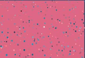 Light Blue, Red vector cover in polygonal style with circles.