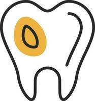 Caries Vector Icon Design