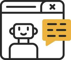 Chatbot Vector Icon Design