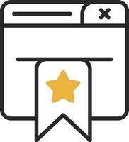 Bookmarked Vector Icon Design