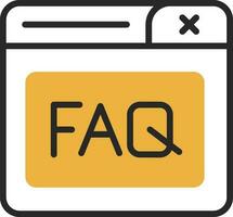 Faq Vector Icon Design