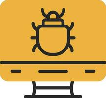 Computer Bug Vector Icon Design