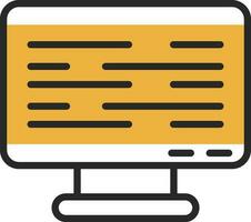 Monitor Screen Vector Icon Design