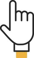 Two Fingers Vector Icon Design