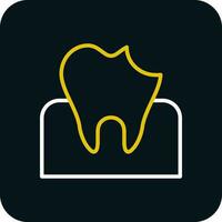 Dental Caries Vector Icon Design