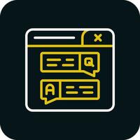 Forum Vector Icon Design