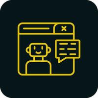 Chatbot Vector Icon Design