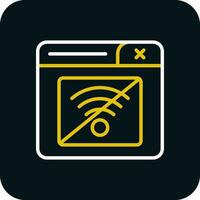 Connection Error Vector Icon Design