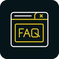 Faq Vector Icon Design