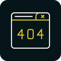 404 Error Vector Icon Design