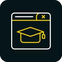 Online Education Vector Icon Design