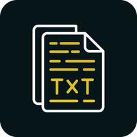 Txt File Vector Icon Design