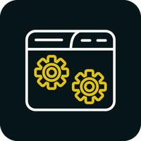 Website Setting Vector Icon Design