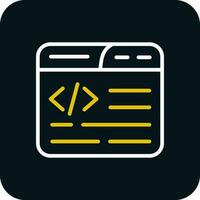 Web Coding Vector Icon Design