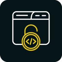 Unsecured Vector Icon Design
