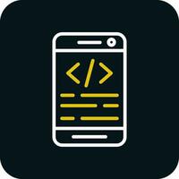 App coding Vector Icon Design