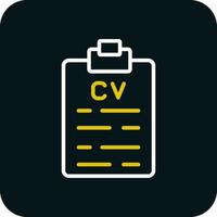 CV Vector Icon Design