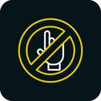 Do Not Touch Vector Icon Design