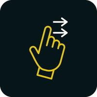 Swipe Right Vector Icon Design