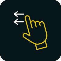 Swipe Left Vector Icon Design