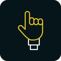 One Finger Vector Icon Design