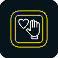 Palm Of Hand Vector Icon Design