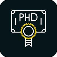 Phd Vector Icon Design