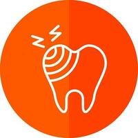 Broken Tooth Vector Icon Design