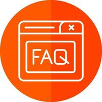 Faq Vector Icon Design