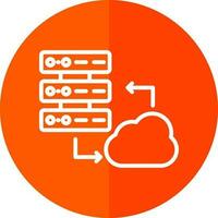 Cloud Server Vector Icon Design
