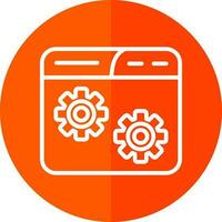 Website Setting Vector Icon Design