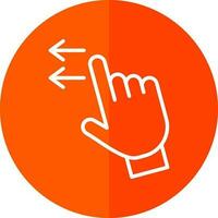 Swipe Left Vector Icon Design