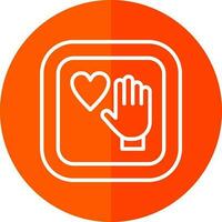 Palm Of Hand Vector Icon Design